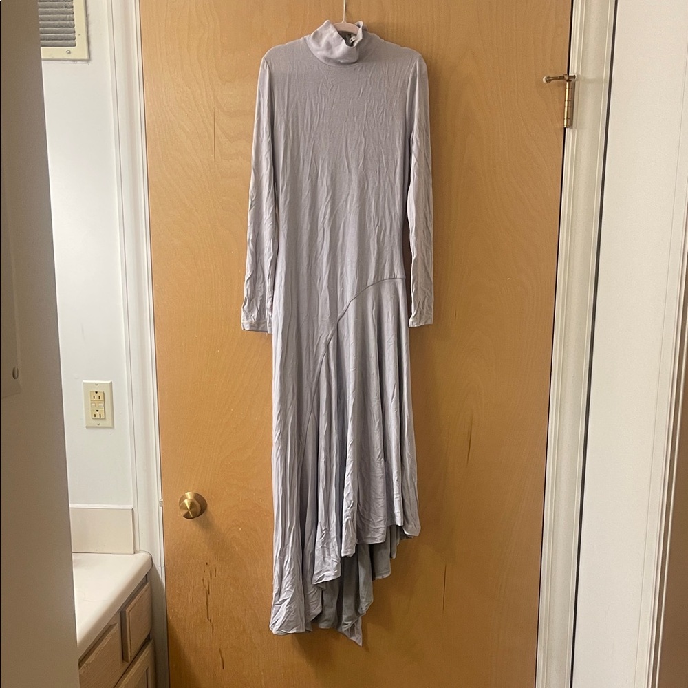 Alice + Olivia Light purple Asymmetrical High-Neck Dress